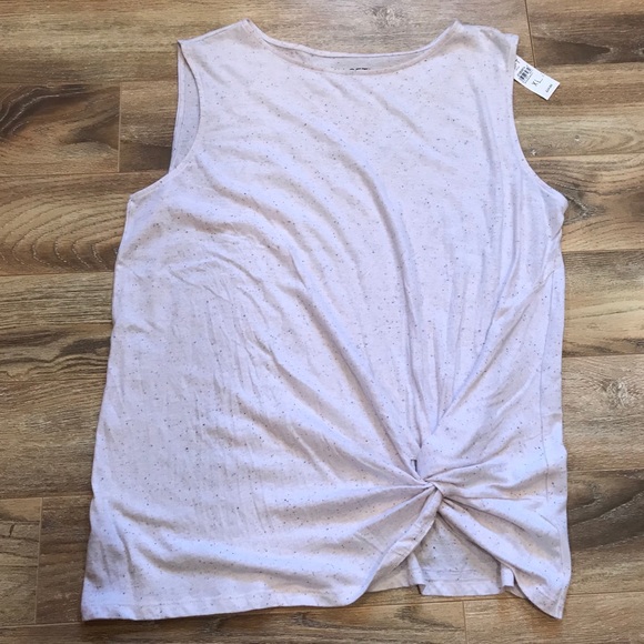 LOFT Tops - LOFT Ann Taylor Knot Front Confetti Tank XL